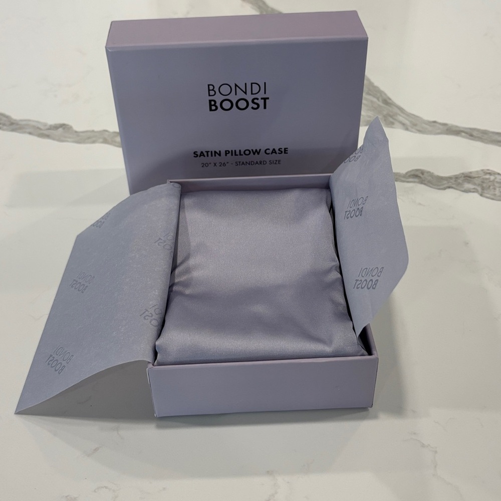 Bondi boost Lavender satin pillow case standard size 20 X 26